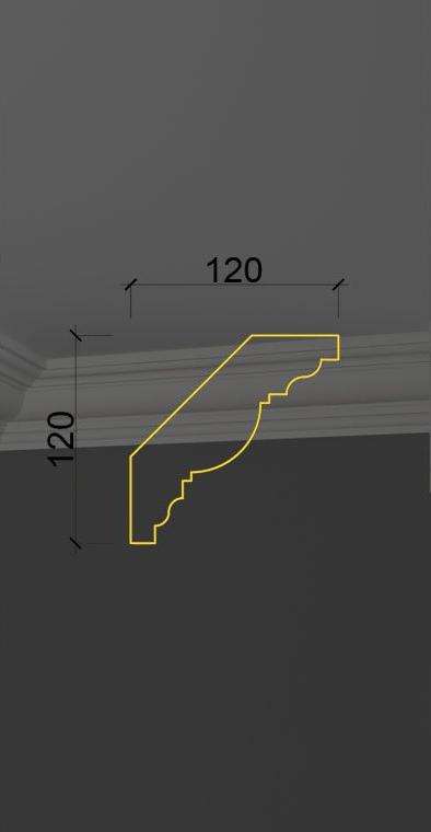 Гладкий карниз KT-27 в Санкт-петербурге