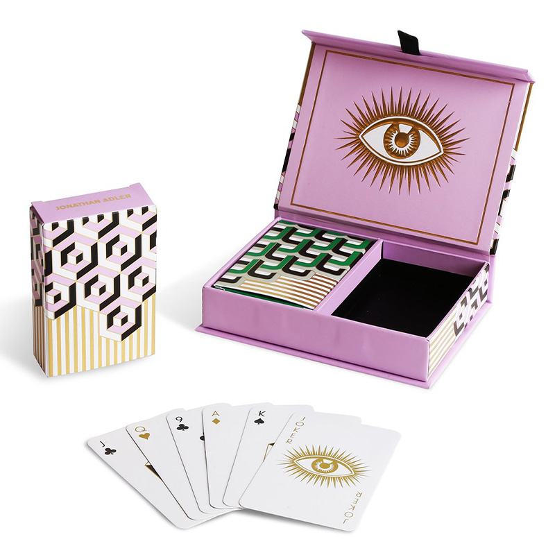 Игральные карты VERSAILLES PLAYING CARD SET Jonathan Adler Розовый Черный Белый Золотой Зеленый в Санкт-петербурге | Loft Concept 