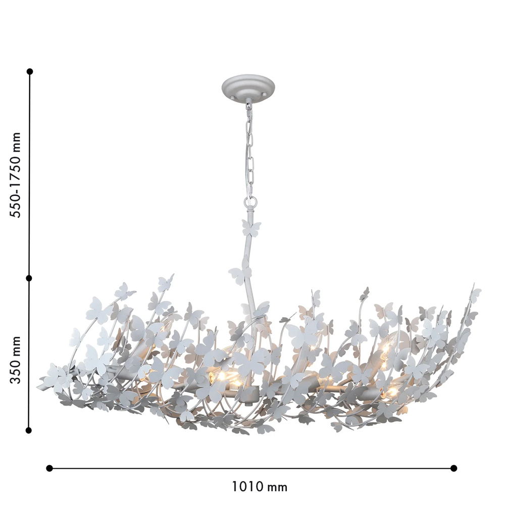 Люстра с абажуром оформленным в виде стаи бабочек Eternal Butterflies в Санкт-петербурге