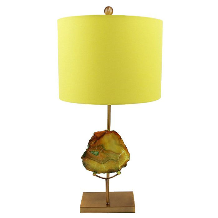 Настольная Лампа Agate Table Lamp Yellow Золотой Желтый в Санкт-петербурге | Loft Concept 