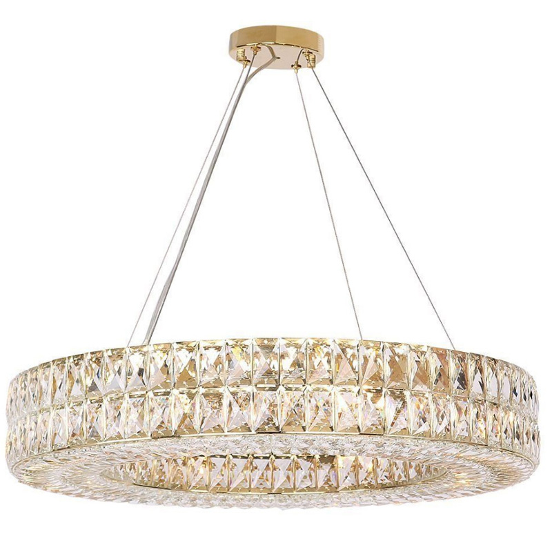 Люстра Crystal Regena Gold Chandelier 13 Золотой Прозрачный (Transparent) в Санкт-петербурге | Loft Concept 