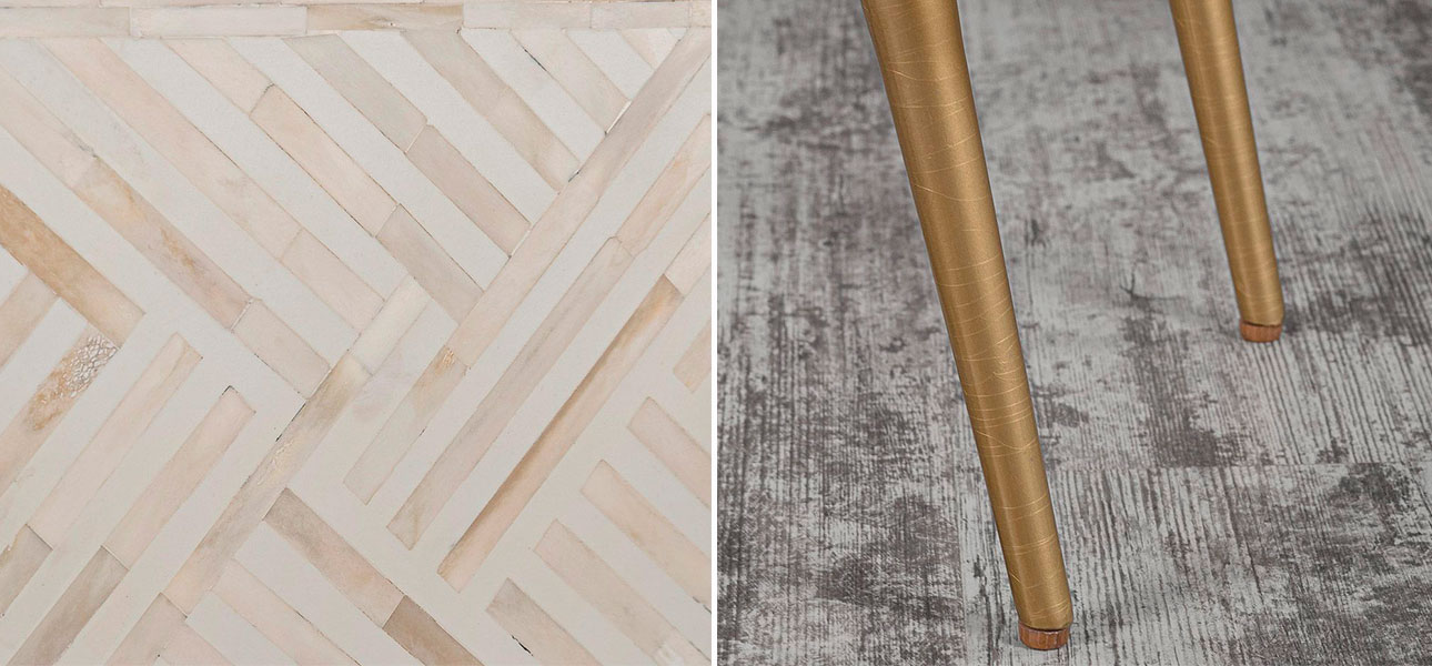 Тумба прямоугольная белая White Amelia - фото