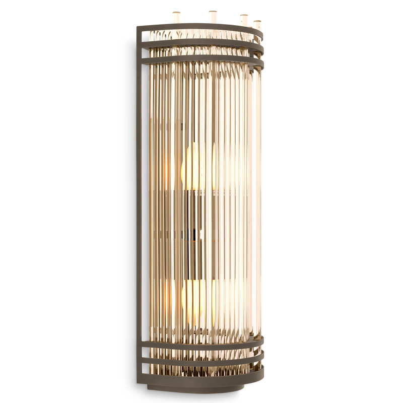 Бра Eichholtz Wall Lamp Gulf L Bronze Бронза Прозрачный в Санкт-петербурге | Loft Concept 