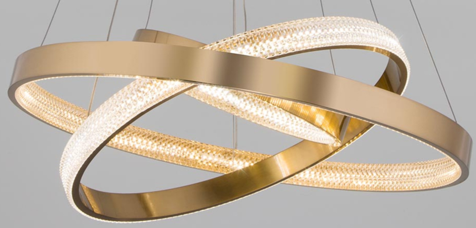 Люстра ORACLE 3 Rings Gold - фото №1