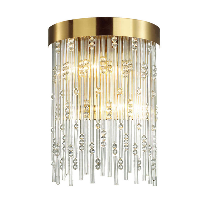 Бра Hailstorm Rain Kerri Wall lamp gold Прозрачный (Transparent) Золотой в Санкт-петербурге | Loft Concept 