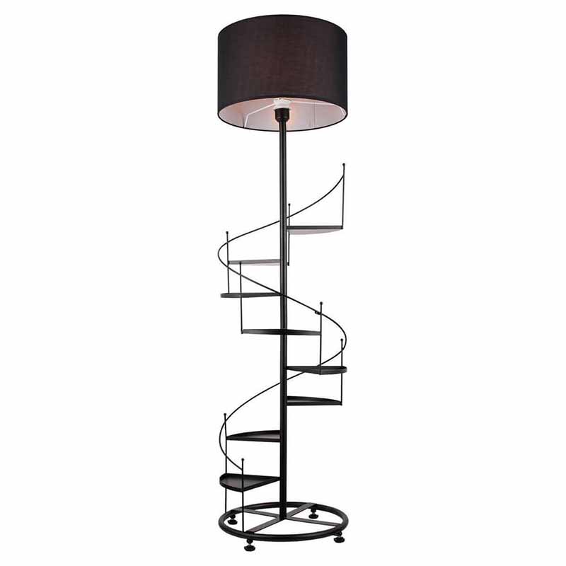 Торшер Spiral Staircase Floor Lamp Black Черный в Санкт-петербурге | Loft Concept 