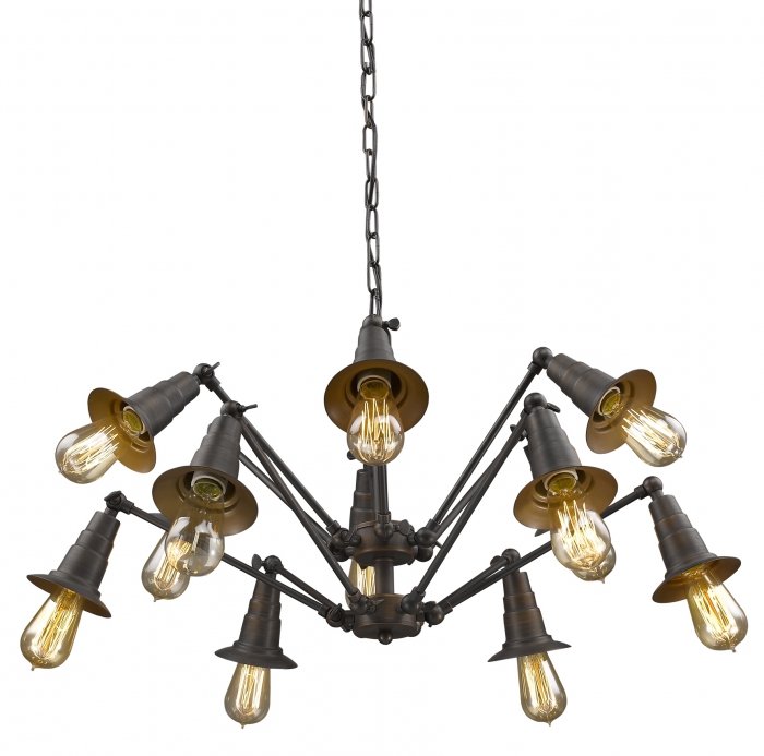 Люстра Loft Spider Chandelier 12 Коричневый винтаж в Санкт-петербурге | Loft Concept 