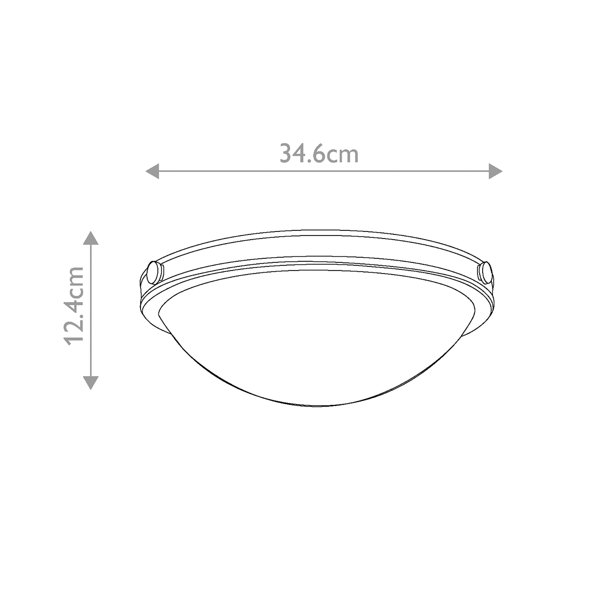 Потолочный светильник цвета латунь с полусферическим матовым белым плафоном Hinkley в Санкт-петербурге