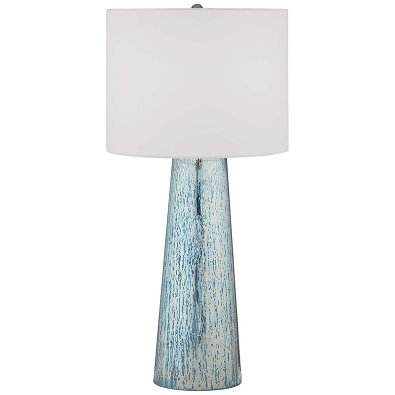 Настольная лампа Claire Lampshade Table Lamp Голубой Белый в Санкт-петербурге | Loft Concept 