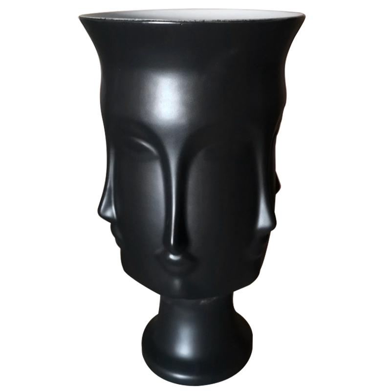 Декоративная ваза Jonathan Adler DORA MAAR URN Black Vase Черный в Санкт-петербурге | Loft Concept 