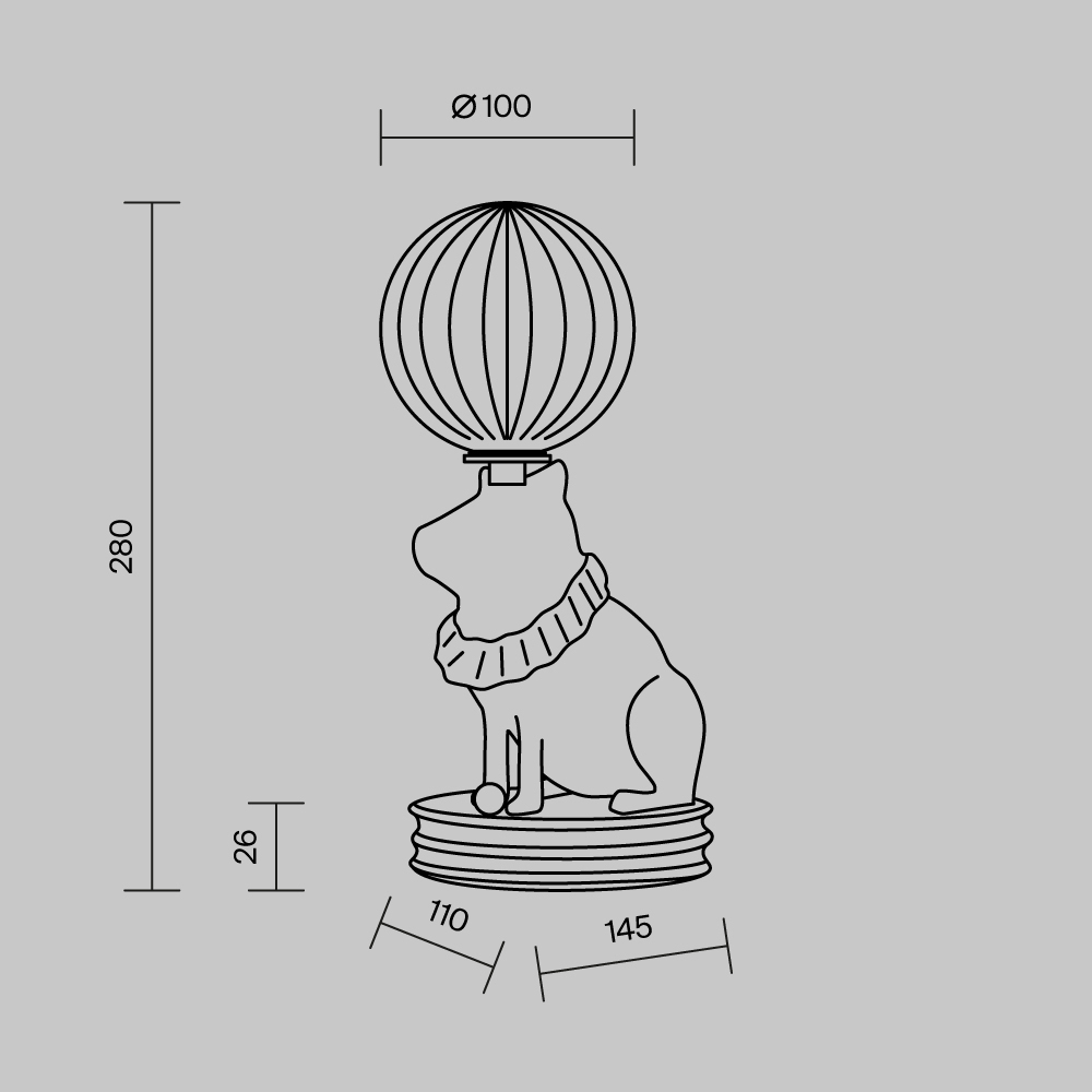 Настольный светильник Senor Capybara 3000К 5Вт в Санкт-петербурге