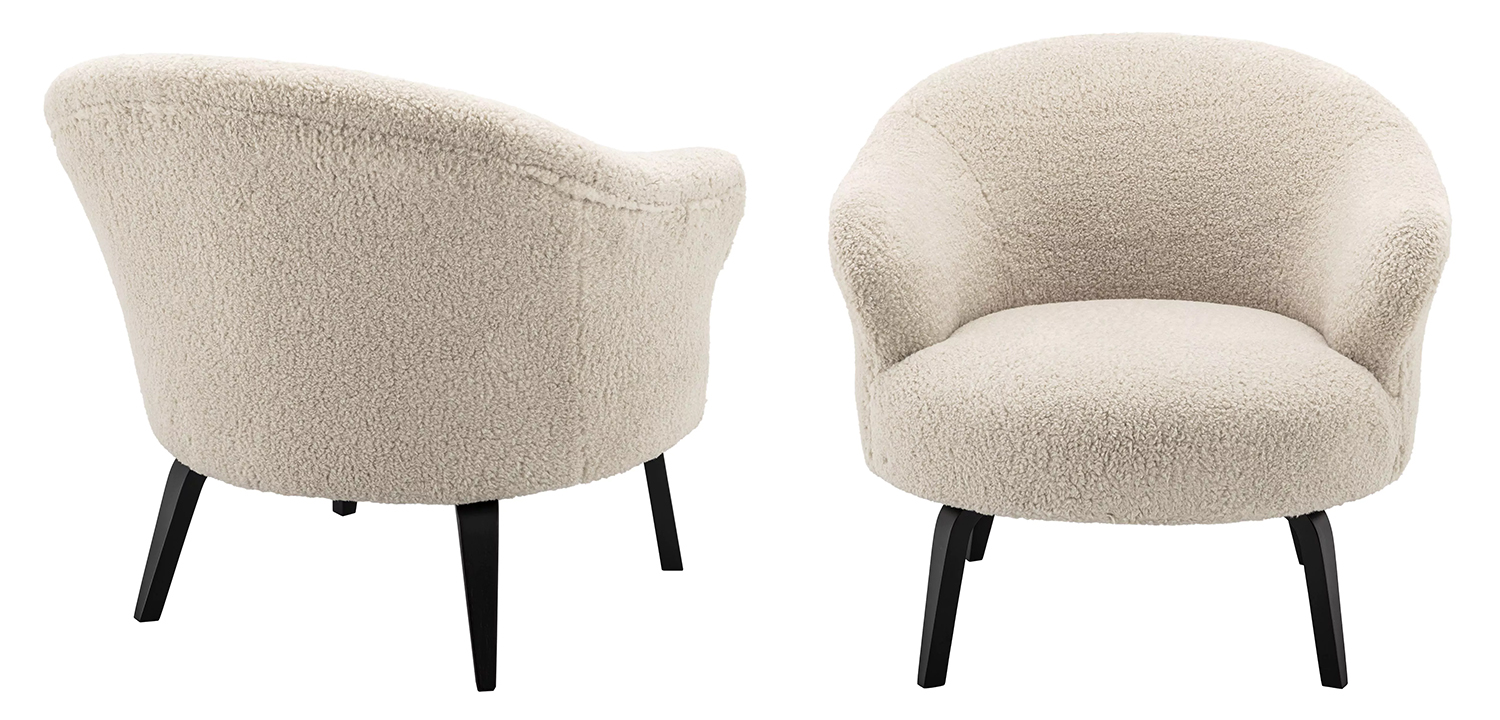 Кресло Eichholtz Chair Moretti Бежевый Черный - фото