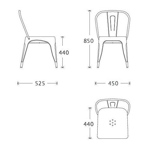 Кухонный стул Tolix Chair в Санкт-петербурге