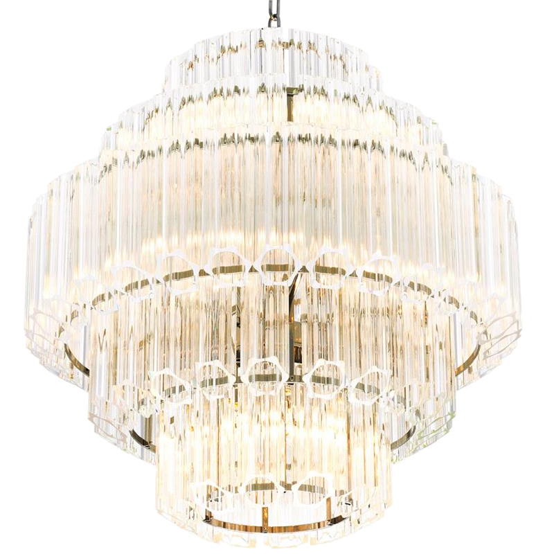 Люстра Chandelier Vittoria S Clear Никель Прозрачный (Transparent) в Санкт-петербурге | Loft Concept 