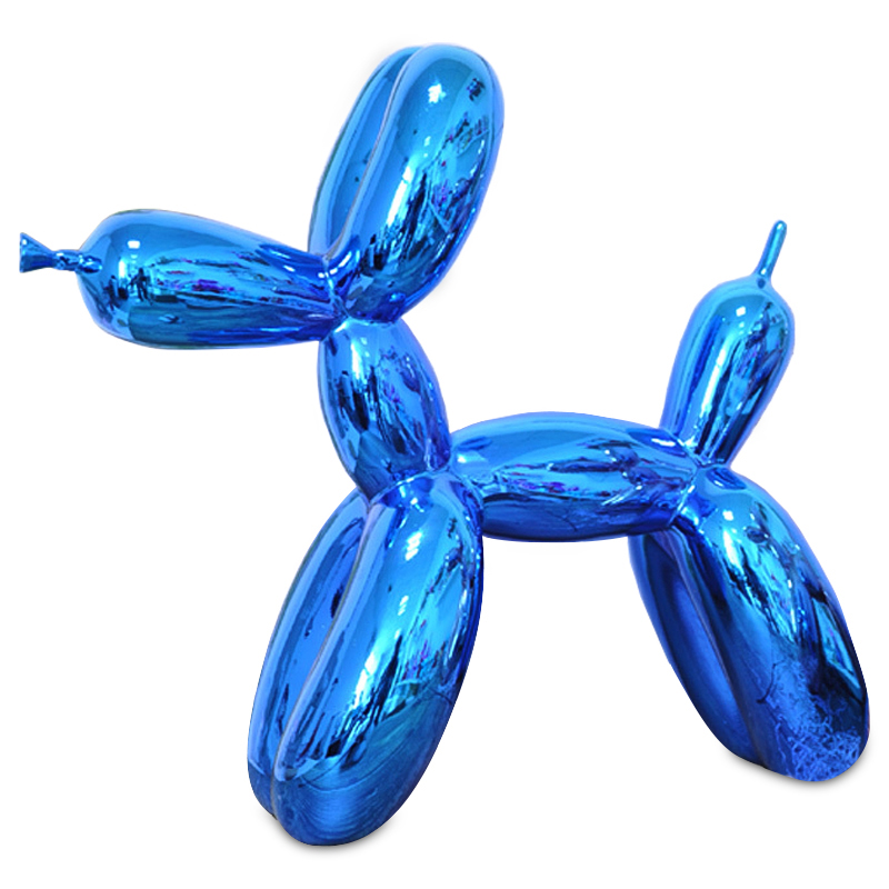 Статуэтка Jeff Koons Balloon Dog shining blue Светло-синий в Санкт-петербурге | Loft Concept 