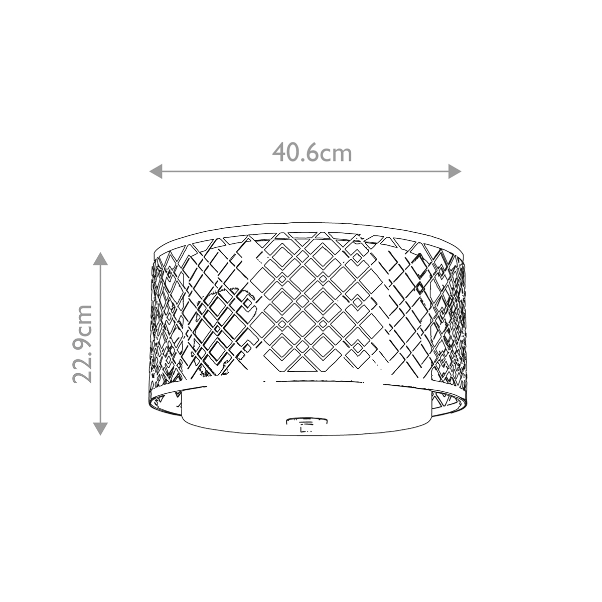 Потолочный светильник золотого цвета с каркасом в виде геометрических ромбов Elstead Lighting в Санкт-петербурге