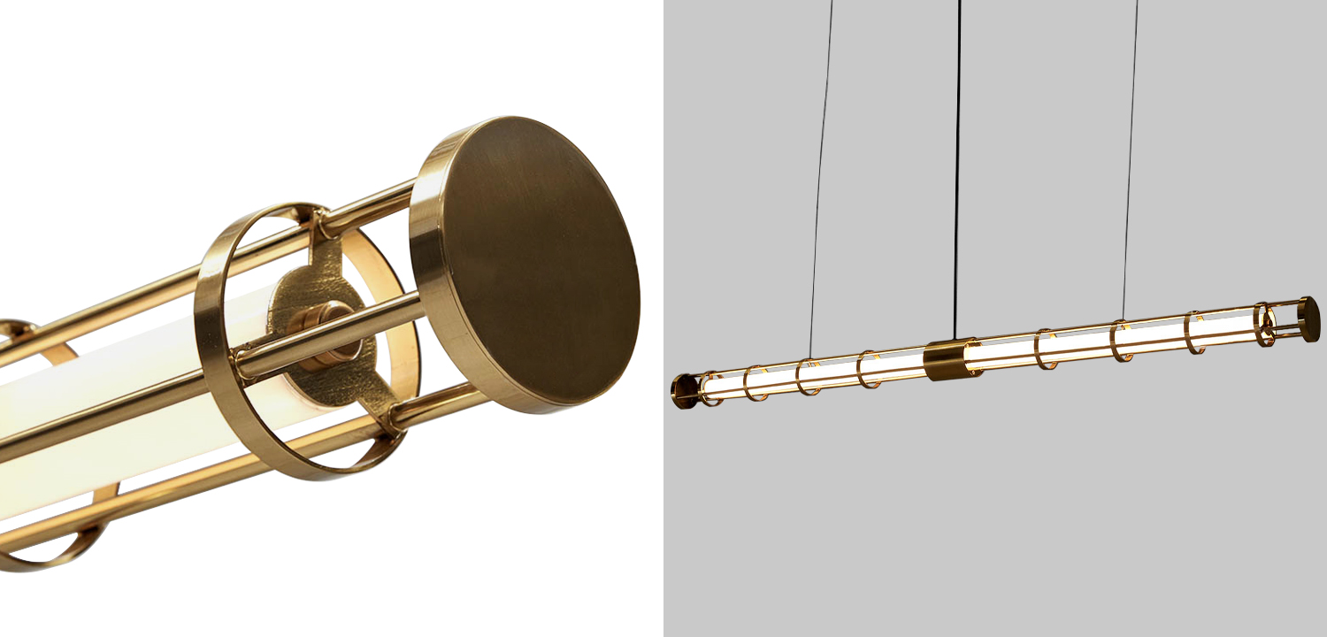 Линейный подвесной светильник Awais Rigs Linear Hanging Lamp - фото