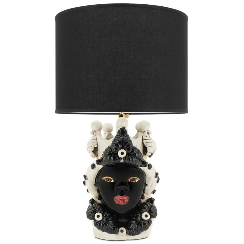 Настольная лампа Table Lamp Moro Lady Eve Black Белый Черный в Санкт-петербурге | Loft Concept 