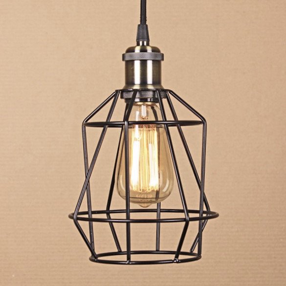 Подвесной светильник Wire Cage Pendant Pripl Black Черный в Санкт-петербурге | Loft Concept 