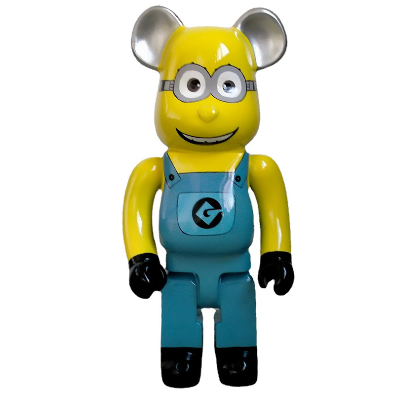 Статуэтка Bearbrick Minion Dave Синий Желтый Черный в Санкт-петербурге | Loft Concept 