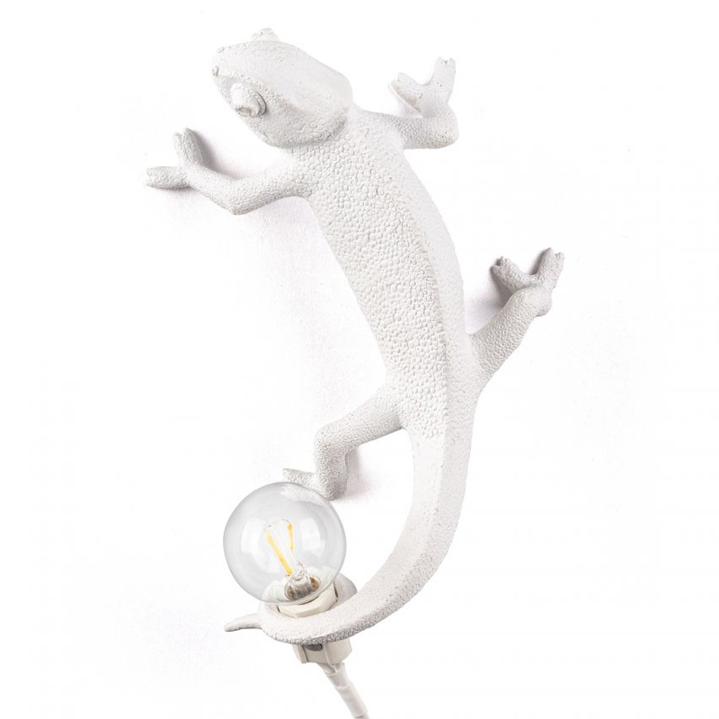 Бра Seletti Chameleon Lamp Going Up Белый в Санкт-петербурге | Loft Concept 