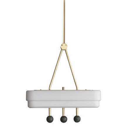 BERT FRANK SPATE PENDANT Bert Frank Латунь Белый в Санкт-петербурге | Loft Concept 