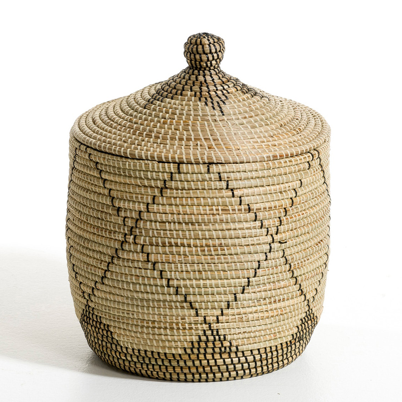 Ваза с крышкой Wicker Vase With Lid  в Санкт-петербурге | Loft Concept 