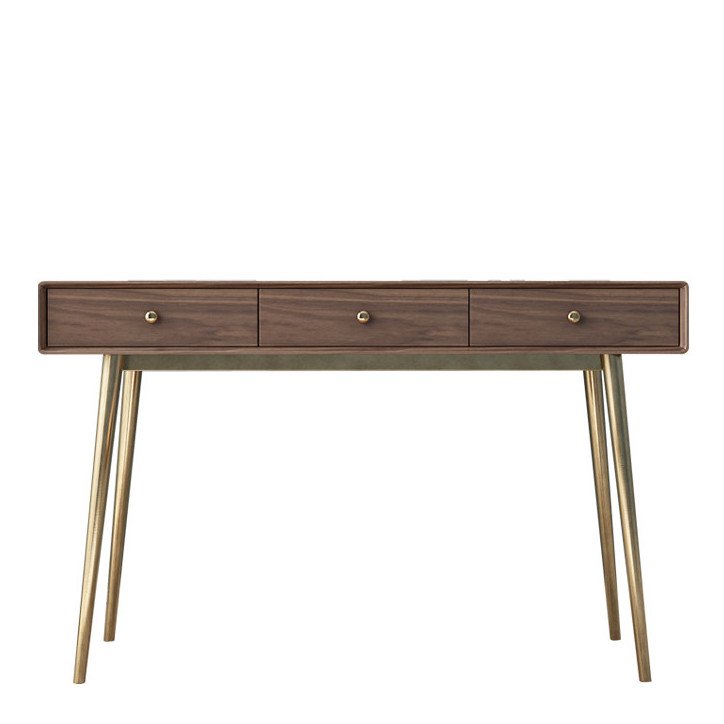 Консоль Walnut console Орех Глянцевое золото в Санкт-петербурге | Loft Concept 