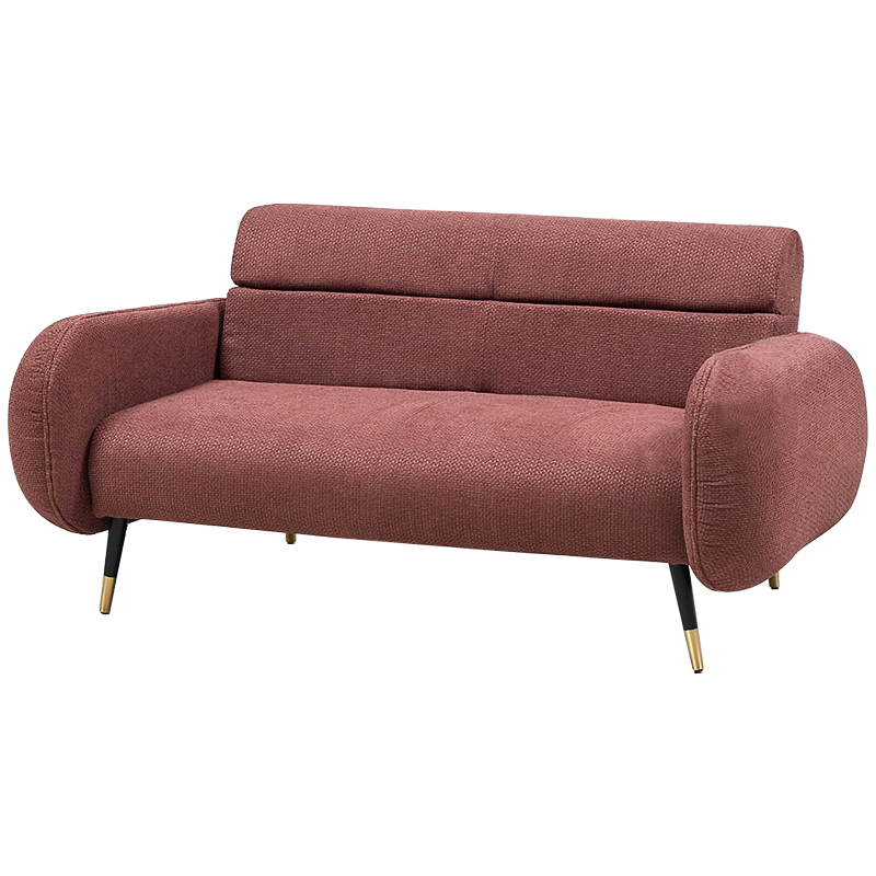 Диван Hebert Sofa Red M Красный Красный Черный Латунь в Санкт-петербурге | Loft Concept 