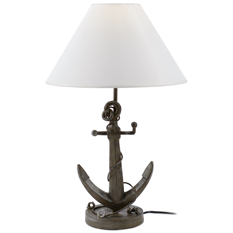 Настольная лампа Sea Anchor Table Lamp Коричневый Белый в Санкт-петербурге | Loft Concept 