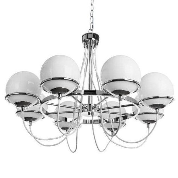 Люстра Melissa Chandelier Chromium Хром Белый в Санкт-петербурге | Loft Concept 