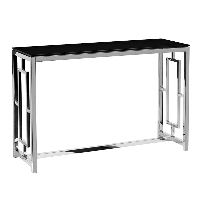 Консоль Console Black Glass Черный Хром в Санкт-петербурге | Loft Concept 