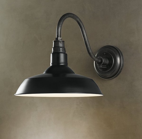 Бра Vintage Barn Sconce Black Черный в Санкт-петербурге | Loft Concept 