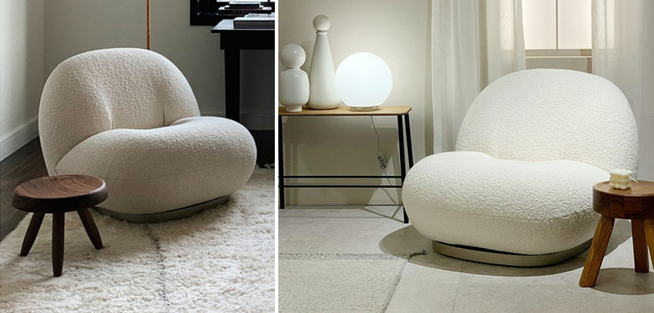 Кресло Pacha lounge chair ivory - фото №2