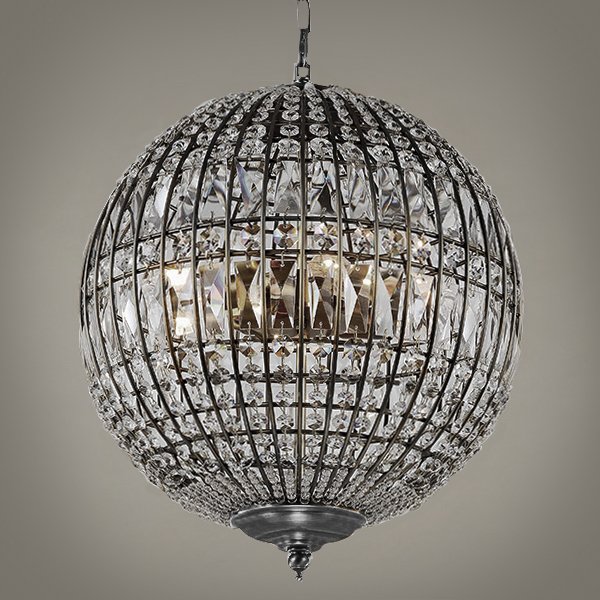 Люстра Gatsby Sphere Chandelier Silver Серебряный в Санкт-петербурге | Loft Concept 