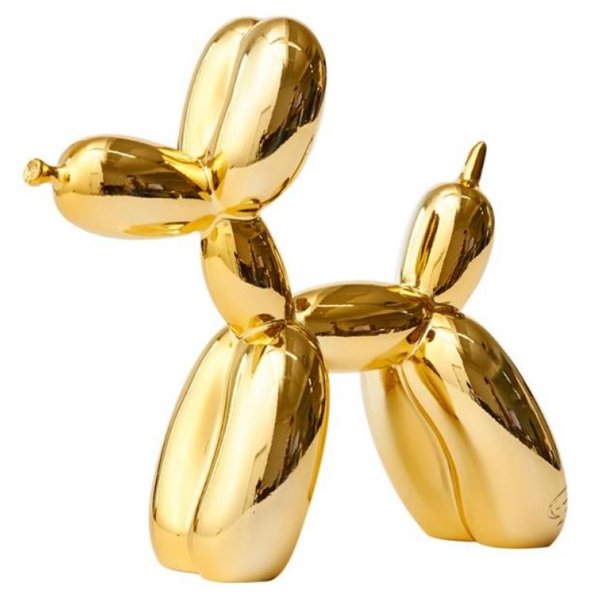 Статуэтка Jeff Koons Balloon Dog medium Gold Глянцевое золото в Санкт-петербурге | Loft Concept 