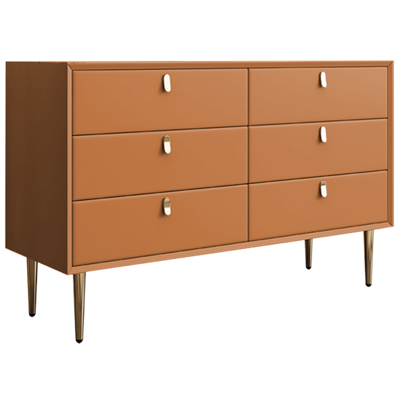 Комод Olson Leather Chest of Drawers 120 Оранжевый Синий Бежевый Серый Светло-серый Розовый Белый в Санкт-петербурге | Loft Concept 