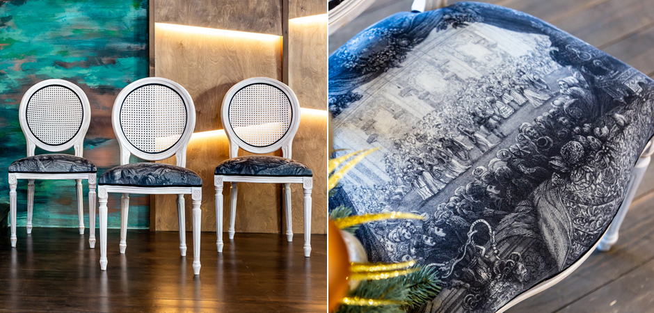 Стул с ротанговой спинкой Palace Gardens Stool - Loft-Concept в Санкт-петербурге