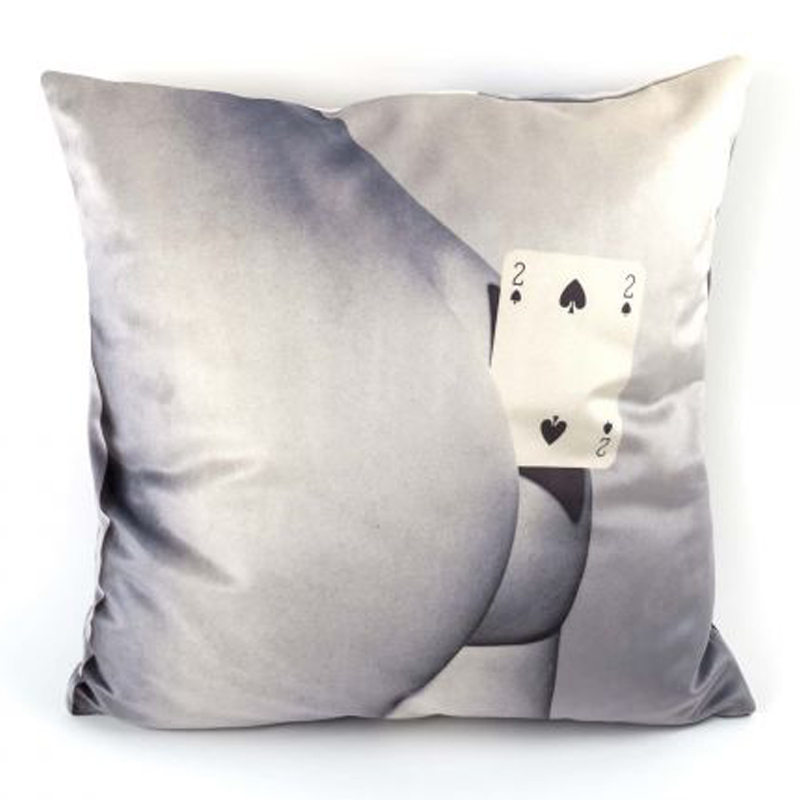 Подушка Seletti Cushion Two of spades Мульти в Санкт-петербурге | Loft Concept 