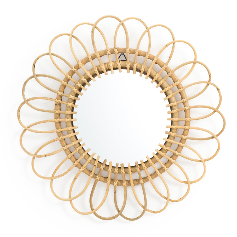 Зеркало Mirror Rattan Flower I  в Санкт-петербурге | Loft Concept 