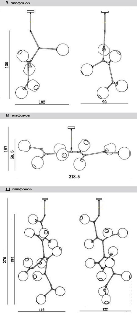 Люстра Branching Bubble Chandelier в Санкт-петербурге