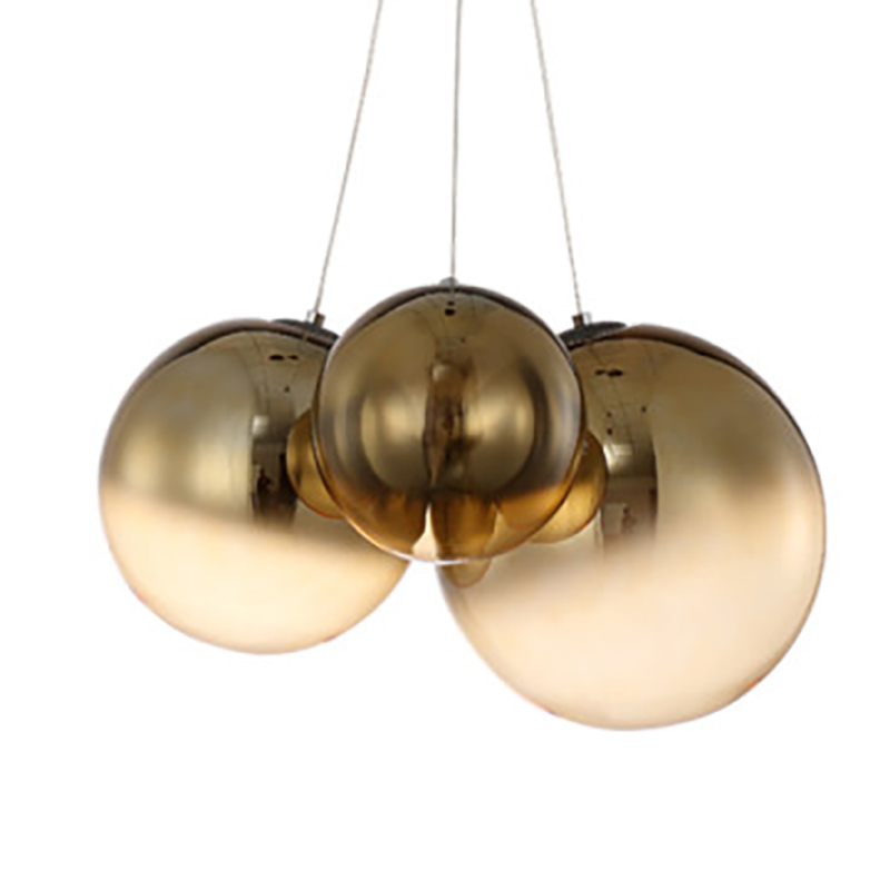 Светильник подвесной Golden balls lamp Золотой в Санкт-петербурге | Loft Concept 