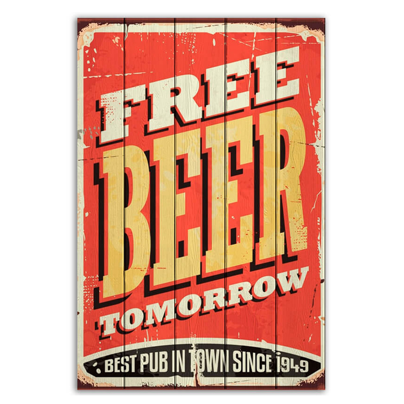 Постер Free Beer Tomorrow  в Санкт-петербурге | Loft Concept 