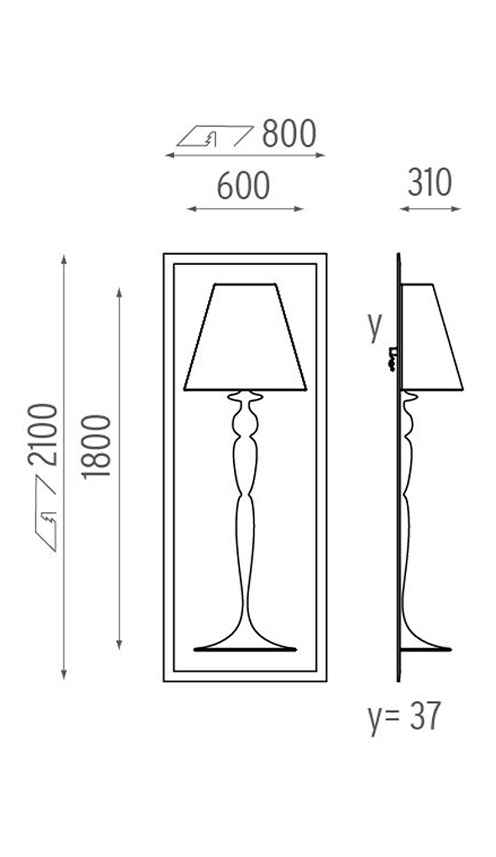 Настенный Светильник Flos Abajourd Hui Large Lampada da parete в Санкт-петербурге