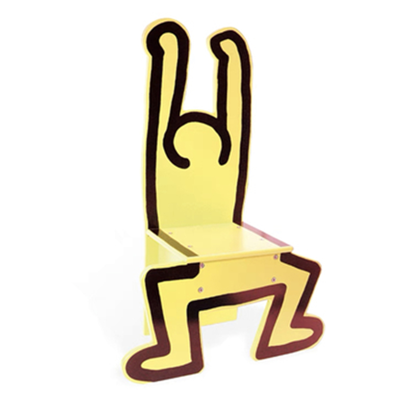 Детский стул Chaise Keith Haring Dancer Vilac Желтый Желтый в Санкт-петербурге | Loft Concept 