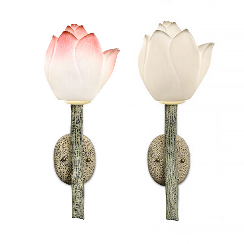 Бра Lotus Flower Sconce Розовый пастельный Белый Античный зеленый в Санкт-петербурге | Loft Concept 