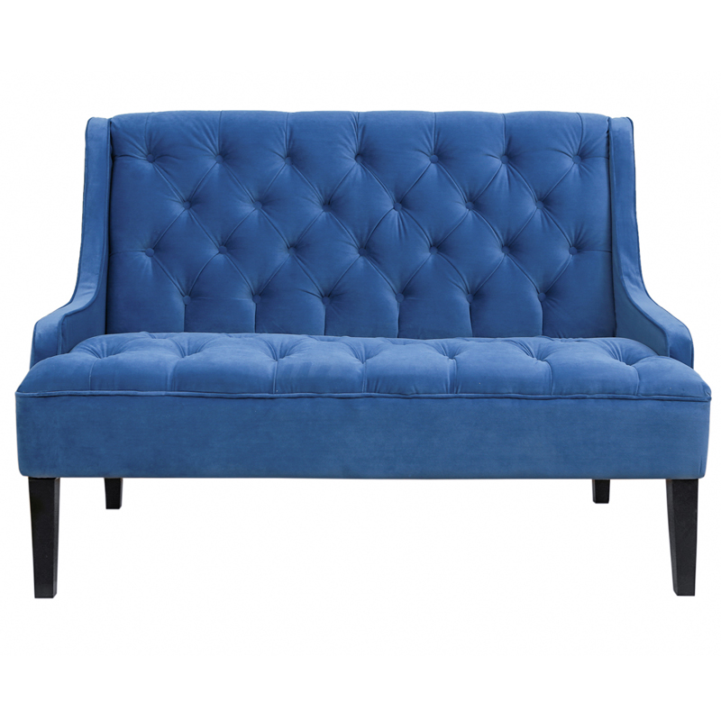 Диван Folket Sofa velour blue Синий в Санкт-петербурге | Loft Concept 