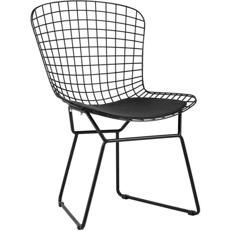 Стул Bertoia Chair Черный Матовый Металл Черный в Санкт-петербурге | Loft Concept 