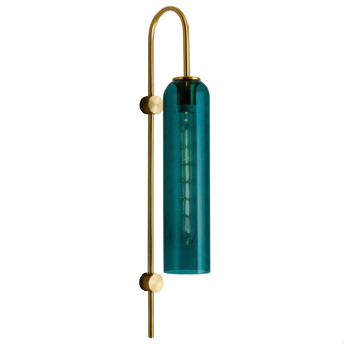 Бра ARTICOLO float Wall Sconce  Drunken Emerald Золотой Бирюзовый в Санкт-петербурге | Loft Concept 