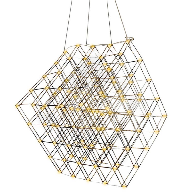 Люстра Moooi Tesseract Yellow lamp M Хром в Санкт-петербурге | Loft Concept 